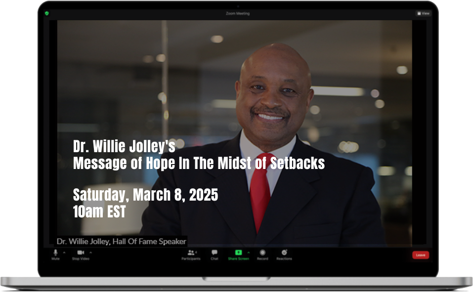 image of dr. willie jolley on zoom