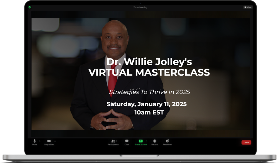 image of dr. willie jolley zoom meeting